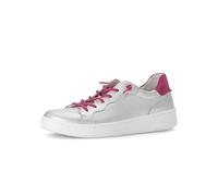Gabor Damen Low-Top Sneaker, Frauen Halbschuhe,schnürschuhe,schnürer,straßenschuhe,Strassenschuhe,Sportschuhe,Silber/pink,40 EU / 6.5 UK