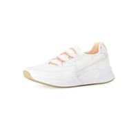Gabor Damen Low-Top Sneaker, Frauen Halbschuhe,schnürschuhe,schnürer,straßenschuhe,Strassenschuhe,Sportschuhe,Weiss/orange,37.5 EU / 4.5 UK
