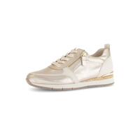 Gabor Damen Low-Top Sneaker, Frauen Halbschuhe,schnürschuhe,schnürer,straßenschuhe,Strassenschuhe,Sportschuhe,Puder/Creme (Gold),38.5 EU / 5.5 UK