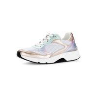 Gabor Sneaker Rollingsoft Low-Top Damen w/silb/Puder/Multi Größe 40.5 EU / 7 UK