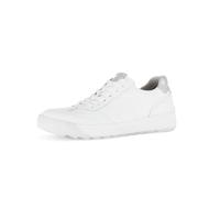 Gabor Damen Low-Top Sneaker, Frauen Halbschuhe,schnürschuhe,schnürer,straßenschuhe,Strassenschuhe,Sportschuhe,Weiss/Silber,35.5 EU / 3 UK