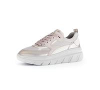 Sneaker GABOR "Sneaker low Materialmix Leder/Lederimitat", Damen, Gr. 40,5, rosa, Schuhe Sneaker (17372615-40,5) rosa