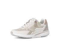Gabor Damen Keilsneaker Rollingsoft, Velours-/Ziegenleder, OPTIFIT-Wechselfußbett, Gr. 36, Beige
