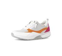 Gabor Damen Low-Top Sneaker, Frauen Halbschuhe,schnürschuhe,schnürer,straßenschuhe,Strassenschuhe,Sportschuhe,Bianco/w/Orang/pink,37.5 EU / 4.5 UK
