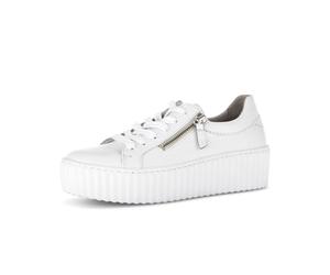 Gabor Damen Low-Top Sneaker, Frauen Halbschuhe,sportlich,straßenschuhe,Strassenschuhe,Sportschuhe,Freizeitschuhe,Turnschuhe,Weiss,43 EU / 9 UK