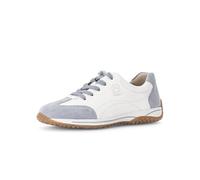 Gabor Damen Low-Top Sneaker, Frauen Halbschuhe,Sportschuhe,Freizeitschuhe,Laufschuhe,Freizeit,sportlich,Turnschuhe,Weiss/Lagune,38 EU / 5 UK