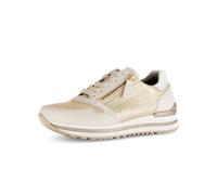 Gabor Damen Low-Top Sneaker, Frauen Halbschuhe,Strassenschuhe,Sportschuhe,Freizeitschuhe,Freizeit,sportlich,Oat/Latte (Gold),39 EU / 6 UK