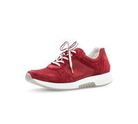 Gabor Damen Low-Top Sneaker, Frauen Halbschuhe,Strassenschuhe,Sportschuhe,Freizeitschuhe,Turnschuhe,Laufschuhe,Freizeit,red,37 EU / 4 UK