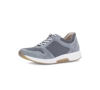Gabor Keilsneaker ROLLINGSOFT Damen Textil/Veloursleder Unifarben Blau (graublau) Gr. 42