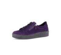 Gabor Damen Low-Top Sneaker, Frauen Halbschuhe,Strassenschuhe,Sportschuhe,Freizeitschuhe,Turnschuhe,Laufschuhe,Purple (schwarz),39 EU / 6 UK