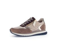 Gabor Damen Low-Top Sneaker, Frauen Halbschuhe,straßenschuhe,Strassenschuhe,Freizeitschuhe,Turnschuhe,Puder/Farro/Cacao,39 EU / 6 UK