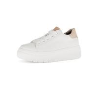 Gabor Damen Low-Top Sneaker, Frauen Halbschuhe,straßenschuhe,Strassenschuhe,Sportschuhe,Freizeitschuhe,Turnschuhe,Latte/Rouge,39 EU / 6 UK