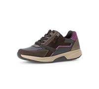 Gabor Damen Low-Top Sneaker, Frauen Halbschuhe,straßenschuhe,Strassenschuhe,Sportschuhe,Freizeitschuhe,schwarz/Choco/Berry,38.5 EU / 5.5 UK
