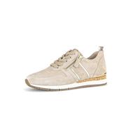 Gabor Damen Low-Top Sneaker, Frauen Halbschuhe,straßenschuhe,Strassenschuhe,Sportschuhe,Freizeitschuhe,Desert/Puder(Gold),41 EU / 7.5 UK