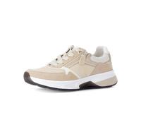 Gabor Damen Low-Top Sneaker, Frauen Halbschuhe,Turnschuhe,Laufschuhe,Freizeit,sportlich,straßenschuhe,leinen/Oak/Puder,39 EU / 6 UK