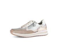 Gabor Damen Low-Top Sneaker, Frauen Halbschuhe,Turnschuhe,Laufschuhe,Freizeit,sportlich,straßenschuhe,Argento/Sand/Latte,39 EU / 6 UK