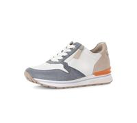 Gabor Damen Low-Top Sneaker, Frauen Halbschuhe,Turnschuhe,Laufschuhe,Freizeit,sportlich,straßenschuhe,Weiss/Nautic/Puder,39 EU / 6 UK