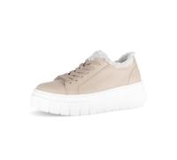 Gabor Damen Low-Top Sneaker, Frauen Halbschuhe,Turnschuhe,Laufschuhe,schnürschuhe,schnürer,Business,Freizeit,Sand/Panna,37 EU / 4 UK