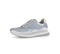 Gabor Damen Low-Top Sneaker, Frauen Halbschuhe,Turnschuhe,Laufschuhe,schnürschuhe,schnürer,straßenschuhe,Azur/Blue/Bianco,39 EU / 6 UK