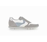 Gabor Damen Low-Top Sneaker, Frauen Halbschuhe,Wechselfußbett,Strassenschuhe,Sportschuhe,Freizeitschuhe,Stone/Latte/Sky,38 EU / 5 UK