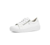 Gabor Damen Low-Top Sneaker, Frauen Halbschuhe,Wechselfußbett,Best Fitting,Halbschuhe,straßenschuhe,Strassenschuhe,Weiss (Ice),41 EU / 7.5 UK