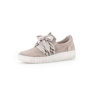 Gabor Damen Low-Top Sneaker, Frauen Halbschuhe,Wechselfußbett,Best Fitting,Laufschuhe,Freizeit,sportlich,Silk/Mutaro(beige),38.5 EU / 5.5 UK