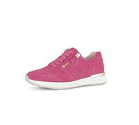Gabor Damen Low-Top Sneaker, Frauen Halbschuhe,Wechselfußbett,Best Fitting,schnürschuhe,schnürer,Plateausohle,pink (Gold),39 EU / 6 UK