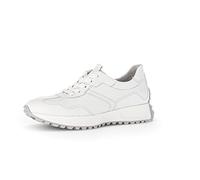 Gabor Damen Low-Top Sneaker, Frauen Halbschuhe,Wechselfußbett,Best Fitting,Sportschuhe,Freizeitschuhe,Turnschuhe,Laufschuhe,Weiss,40 EU / 6.5 UK