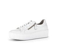 Gabor Damen Low-Top Sneaker, Frauen Halbschuhe,Wechselfußbett,Best Fitting,Strassenschuhe,Sportschuhe,Freizeitschuhe,Weiss,43 EU / 9 UK