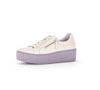 Gabor Damen Low-Top Sneaker, Frauen Halbschuhe,Wechselfußbett,Best Fitting,Strassenschuhe,Sportschuhe,Turnschuhe,Panna (Viola),38 EU / 5 UK, Beige Panna