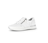 Gabor Damen Low-Top Sneaker, Frauen Halbschuhe,Wechselfußbett,Best Fitting,Turnschuhe,Laufschuhe,schnürschuhe,schnürer,Weiss,40 EU / 6.5 UK