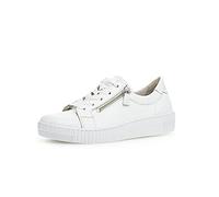 Gabor Damen Low-Top Sneaker, Frauen Halbschuhe,Wechselfußbett,Best Fitting,Turnschuhe,Laufschuhe,schnürschuhe,Weiss (Ice),42.5 EU / 8.5 UK