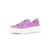Gabor Damen Low-Top Sneaker, Frauen Halbschuhe,Wechselfußbett,Best Fitting,Turnschuhe,Laufschuhe,schnürschuhe,lila Light (Creme),38 EU / 5 UK