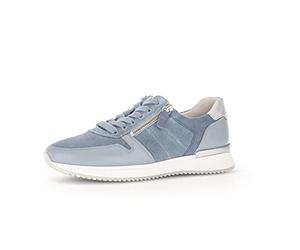 Gabor Damen Low-Top Sneaker, Frauen Halbschuhe,Wechselfußbett,Freizeitschuhe,Turnschuhe,Laufschuhe,straßenschuhe,blau-Kombi,40 EU / 6.5 UK