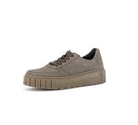 Gabor Damen Low-Top Sneaker, Frauen Halbschuhe,Wechselfußbett,Komfortable Mehrweite (H),Strassenschuhe,Sportschuhe,fumo,38 EU / 5 UK