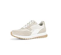 Gabor Damen Low-Top Sneaker, Frauen Halbschuhe,Wechselfußbett,Komfortable Mehrweite (H),straßenschuhe,Muschel/Platino k.,38.5 EU / 5.5 UK