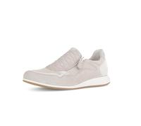 Gabor Damen Low-Top Sneaker, Frauen Halbschuhe,Wechselfußbett,Moderate Mehrweite (G),Freizeitschuhe,Turnschuhe,Laufschuhe,Puder,40 EU / 6.5 UK