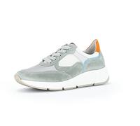 Gabor Damen Low-Top Sneaker, Frauen Halbschuhe,Wechselfußbett,Moderate Mehrweite (G),Halbschuhe,straßenschuhe,Pino/Grey Kombi,38.5 EU / 5.5 UK