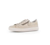 Gabor Damen Low-Top Sneaker, Frauen Halbschuhe,Wechselfußbett,Moderate Mehrweite (G),Plateausohle,straßenschuhe,Turnschuhe,Oak,39 EU / 6 UK, Beige Oak