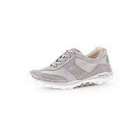 Gabor Damen Low-Top Sneaker, Frauen Halbschuhe,Wechselfußbett,schnürer,Plateausohle,straßenschuhe,Strassenschuhe,Silber/grau,37.5 EU / 4.5 UK