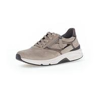 Gabor Damen Low-Top Sneaker, Frauen Halbschuhe,Wechselfußbett,schnürschuhe,schnürer,Plateausohle,Sportschuhe,Kiesel/Fango/schw,38.5 EU / 5.5 UK