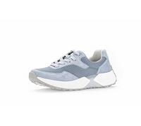 Keilsneaker GABOR ROLLINGSOFT Gr. 40, blau (hellblau) Damen Schuhe Schnürschuhe mit recyceltem OPTIFIT-Fußbett, Freizeitschuh, Halbschuh, Schnürschuh (74997149-40)