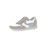 Gabor Damen Low-Top Sneaker, Frauen Halbschuhe,Wechselfußbett,Strassenschuhe,Sportschuhe,Freizeitschuhe,Stone/Latte/Sky,38 EU / 5 UK