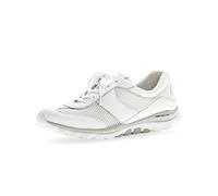Gabor Damen Low-Top Sneaker, Frauen Halbschuhe,Wechselfußbett,Strassenschuhe,Sportschuhe,Freizeitschuhe,Turnschuhe,Weiss,43 EU / 9 UK