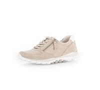 Gabor Damen Low-Top Sneaker, Frauen Halbschuhe,Wechselfußbett,Turnschuhe,Laufschuhe,schnürschuhe,schnürer,oasi/Weiss,38.5 EU / 5.5 UK