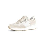 Gabor Damen Low-Top Sneaker, Frauen Halbschuhe,Wechselfußbett,Turnschuhe,Laufschuhe,schnürschuhe,schnürer,leinen/oasi/Puder,38 EU / 5 UK