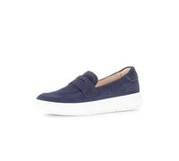 Gabor Damen Low-Top Sneaker, Frauen Sandalen,antikrosa,silbrt,Casual,Fashion,metallic,Effekt,Easy-Walking,elegant,Gold,Navy,Marine,41 EU / 7.5 UK