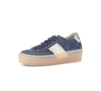 Gabor Damen Low-Top Sneaker, Frauen Sandalen,atmungs-aktiv,sacchetto,weich,sportlich,Weiss,schwarz,Jollys,blau,f,Denim/Panna/Puder,40.5 EU / 7 UK