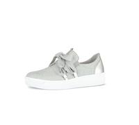 Gabor Damen Low-Top Sneaker, Frauen Sandalen,bequem-e,bequemlichkeit,breite,extra,fersen-Riemen,gefuettert,komfortable,weit,Silber,40 EU / 6.5 UK