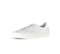 Gabor Damen Low-Top Sneaker, Frauen Sandalen,Cherry,Merlot,Sport-Dynamic,g-Weite,glatt-Leder,antikrosa,silbrt,Light Grey/Weiss,40.5 EU / 7 UK